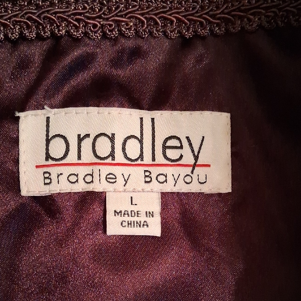 Leather Croc-Embossed Jacket with Fur Collar - Purple - Picture 2 of 9